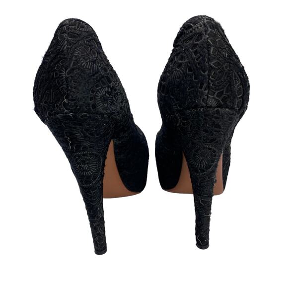 Alaia 40 Black Calfskin Leather Stiletto Heels - Picture 3 of 12